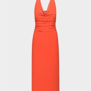 Wilfred Vibrant Orange Backless Dress